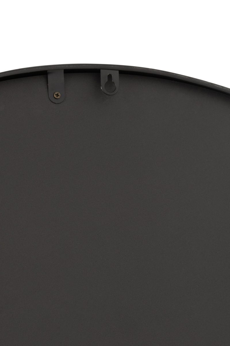 Holorge + miroir carte monde mdf noir - Image 3