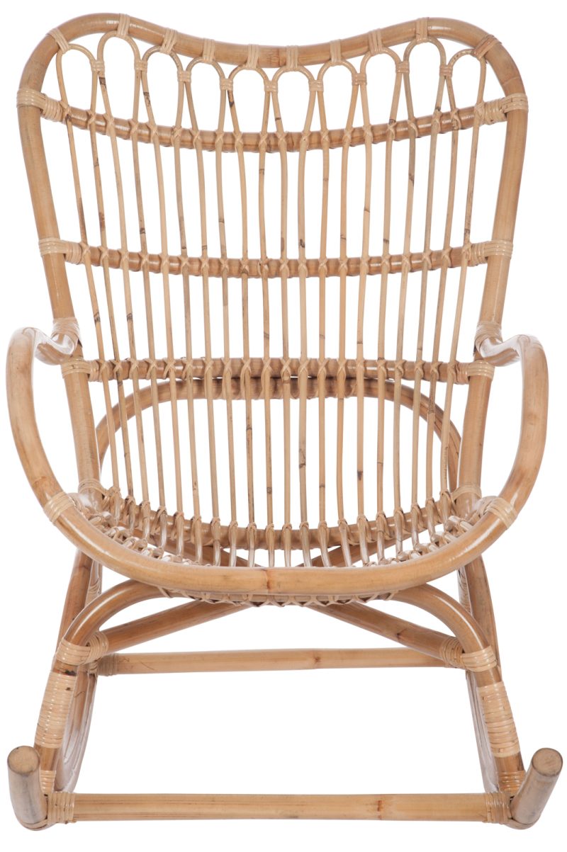 Fauteuil a bascule rotin naturel - Image 3