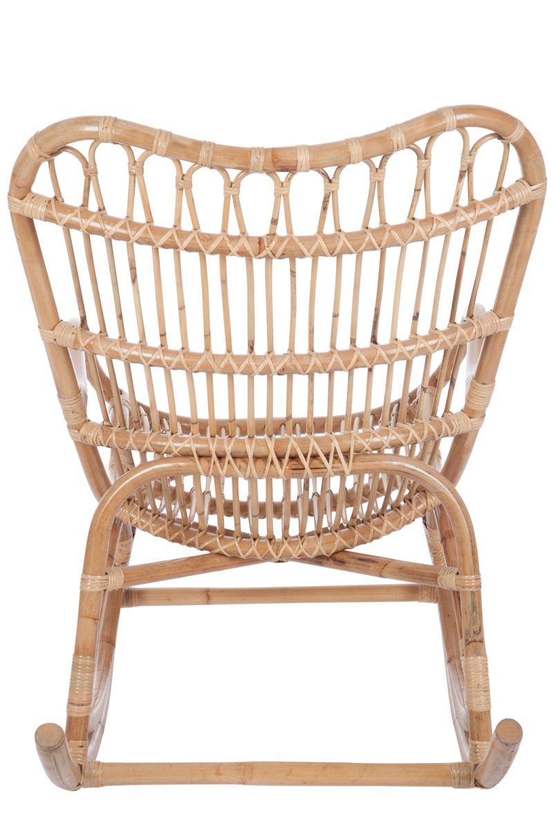 Fauteuil a bascule rotin naturel - Image 4