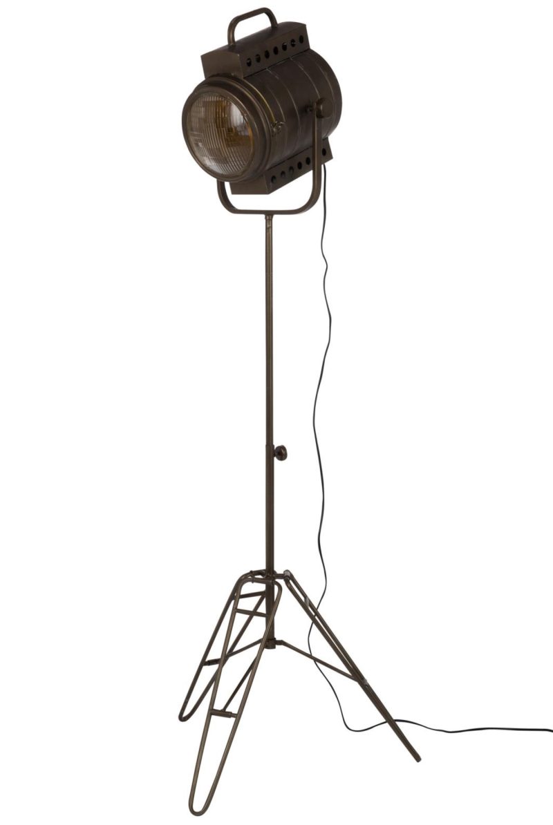 Lampe sur pied film metal/verre noir - Image 2