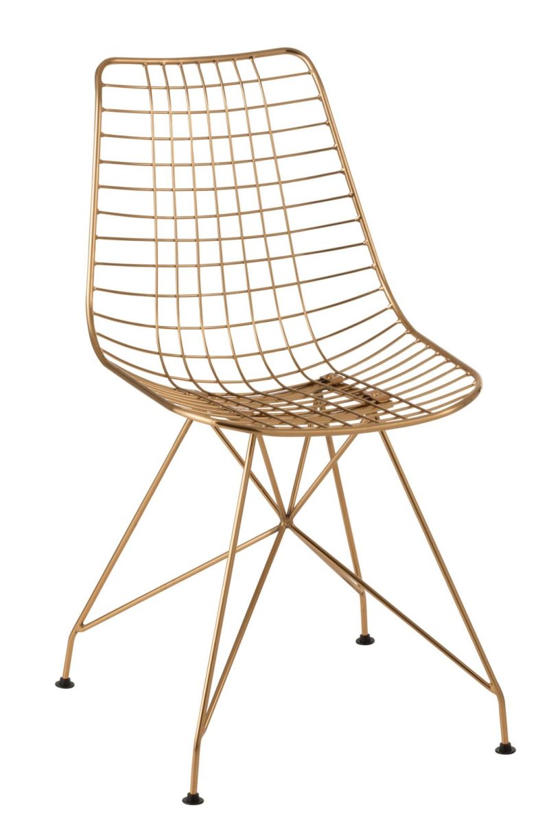 Chaise charlotte metal or