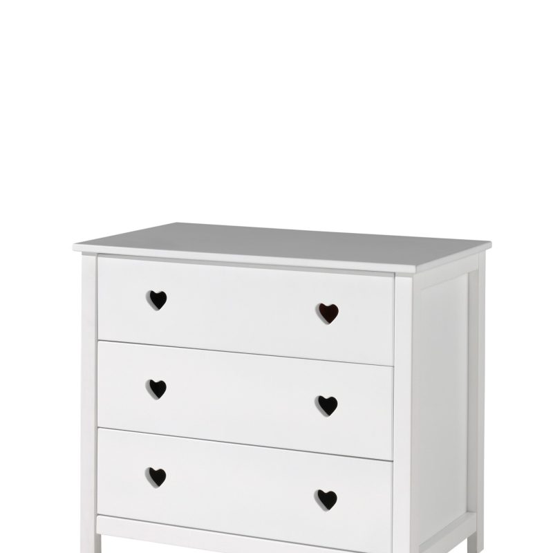 Amori commode 3 tiroirs blanc