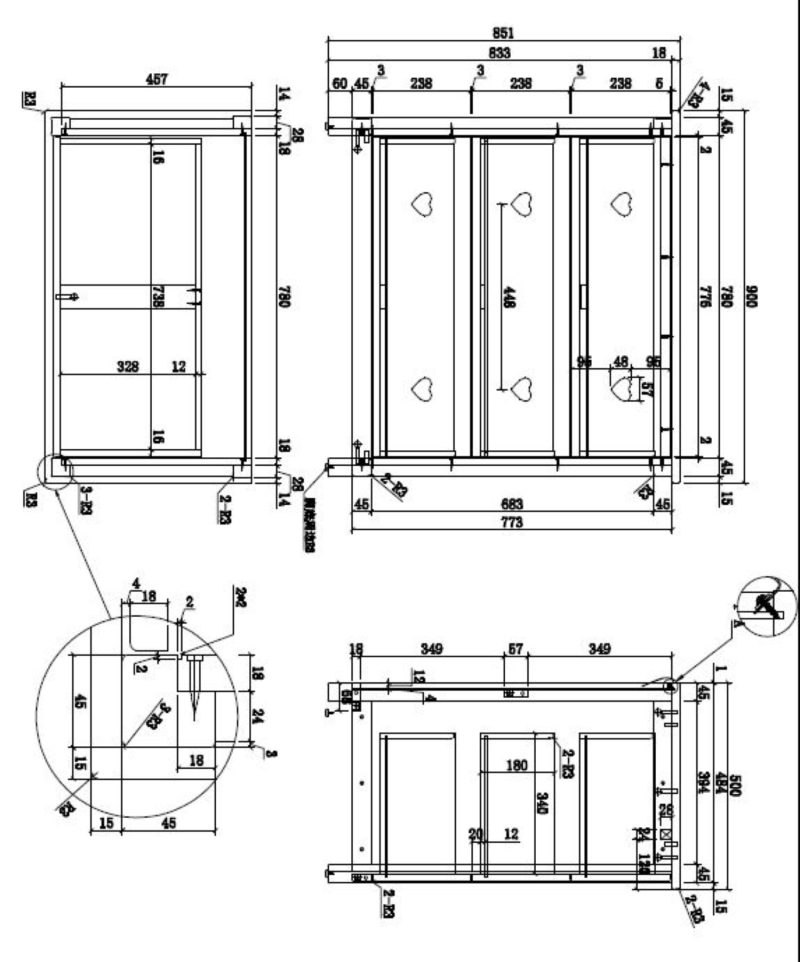Amori commode 3 tiroirs blanc - Image 3