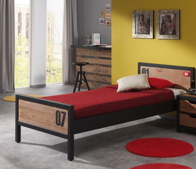 Alex lot avec chevet, lit 90x200cm  et lit gigogne - Image 4