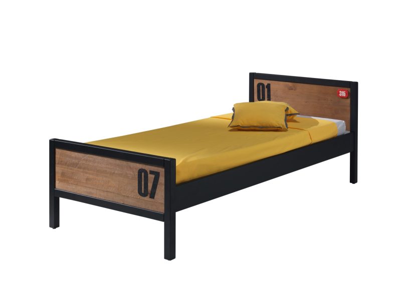 Alex lot avec lit 90x200cm et sommier cadre 13l