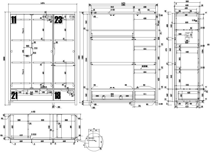 Alex armoire 3 portes - Image 3