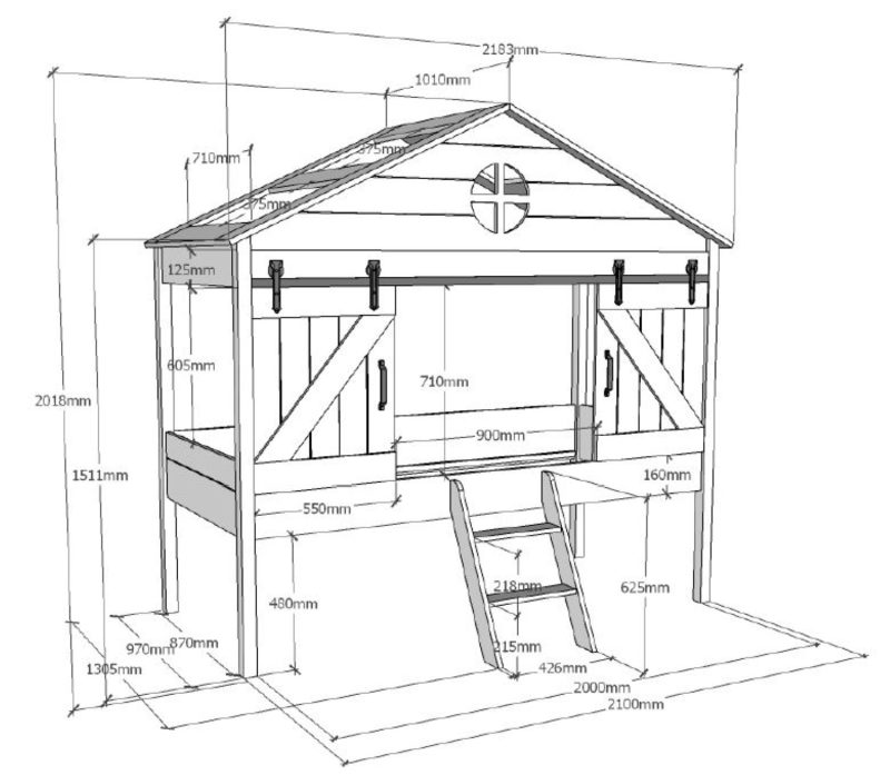 Barnie lit compact 90x200cm - Image 3