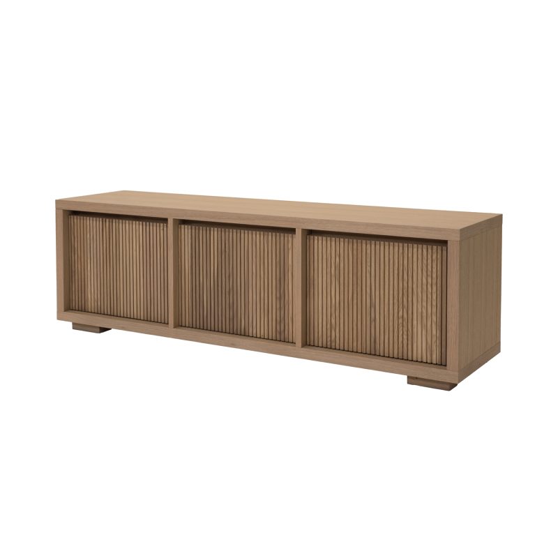 Meuble tv en chêne avec 3 portes - Image 2