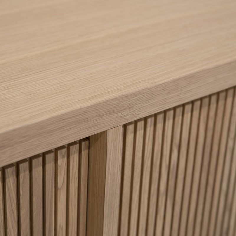 Meuble tv en chêne avec 3 portes - Image 4