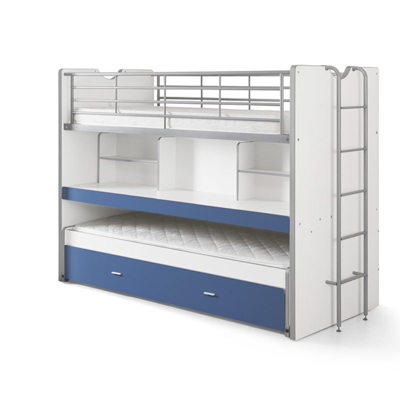 Lit superposé bonny 80 lit compact bleu