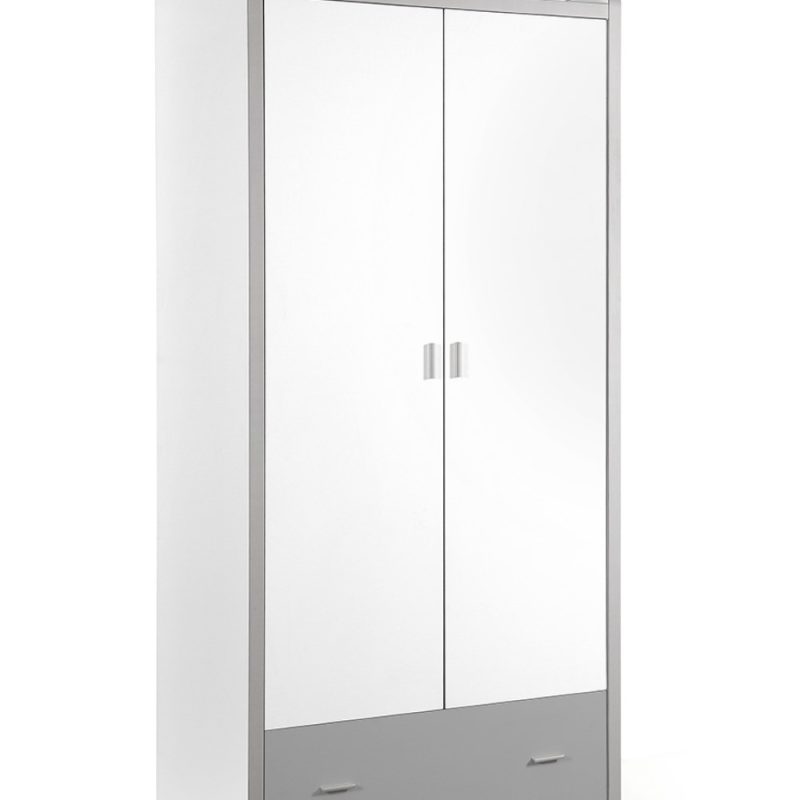 Bonny armoire à 2 portes argent
