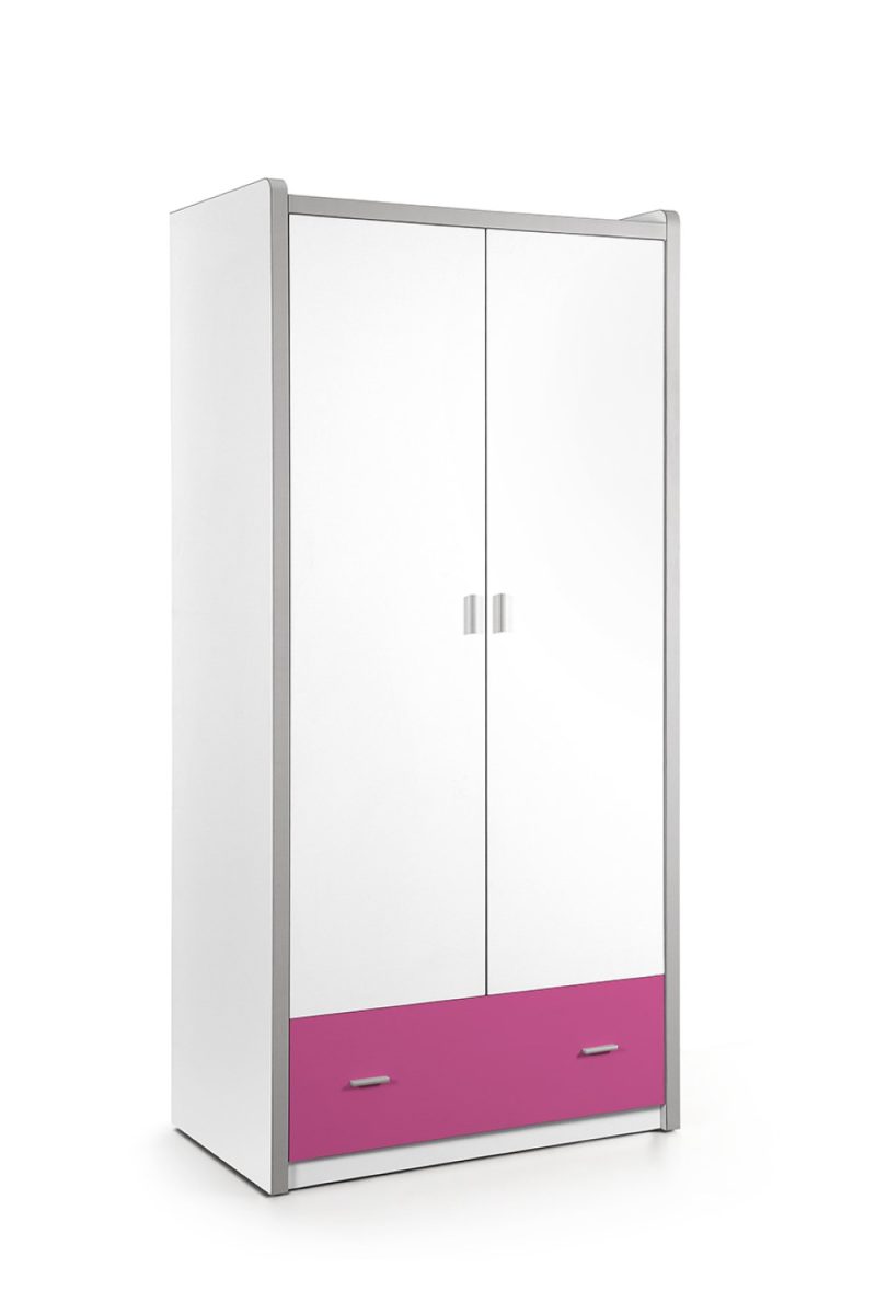 Bonny armoire à 2 portes fuchsia