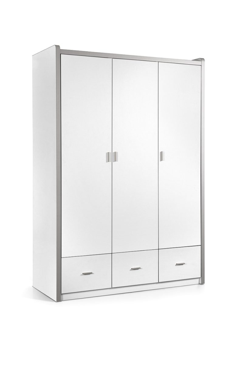 Bonny armoire 3 portes blanc