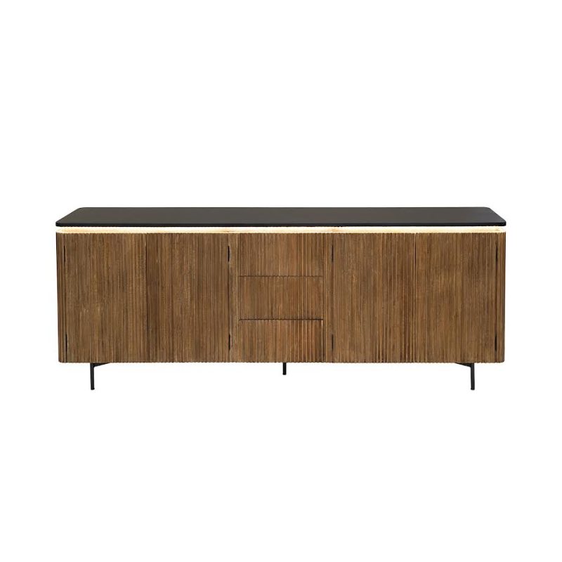 Buffet en teck avec éclairage led