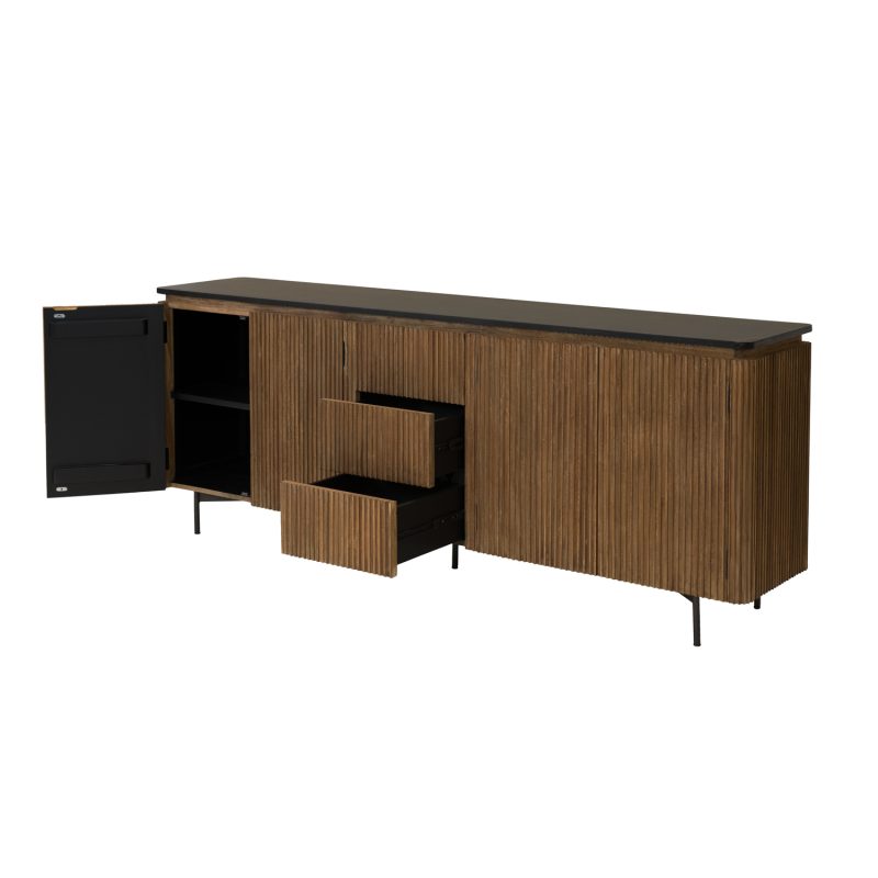 Buffet en teck avec éclairage led - Image 3