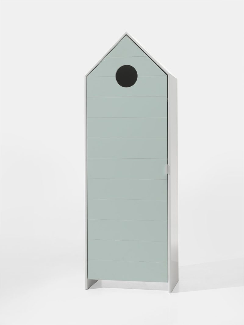 Casami lot avec lit (90x200cm) et armoire avec une porte en menthe - Image 4