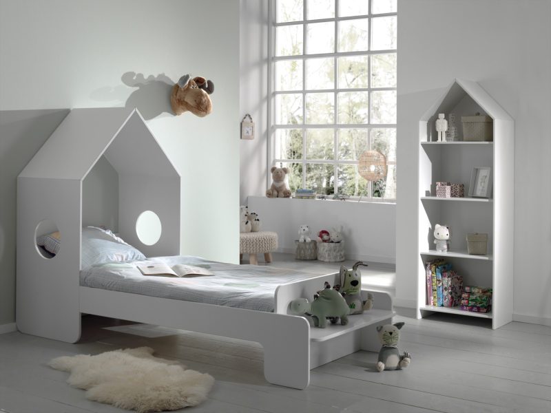 Casami lot avec lit (90x200cm) et armoire sans porte - Image 2
