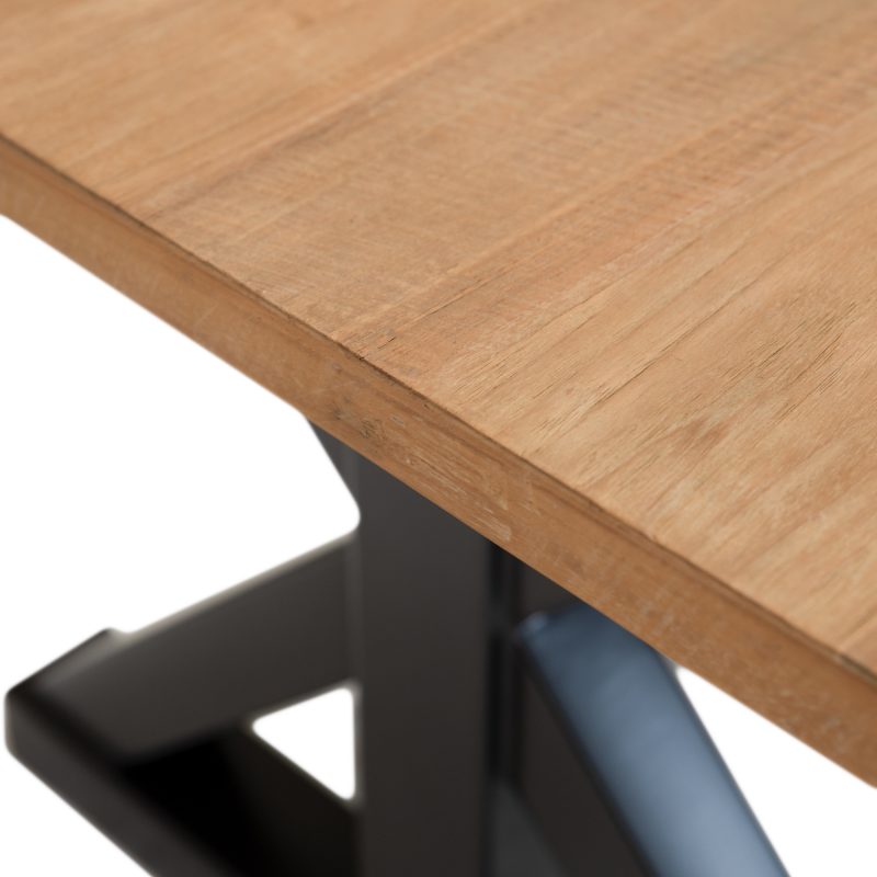 Table intemporelle 220cm avec pied en x en métal - Image 3