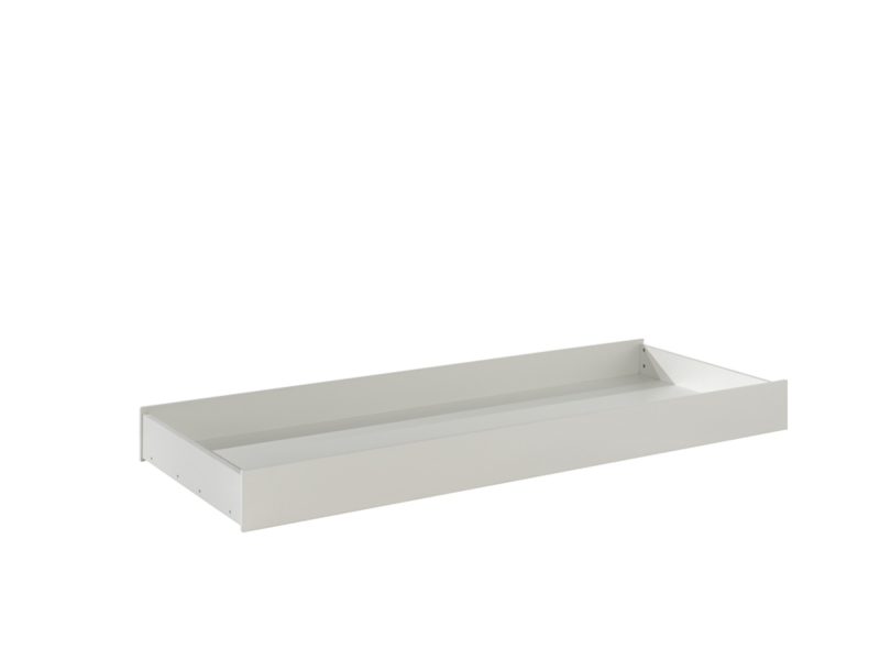 London lot avec lit (90x200cm) avec tiroir, chevet et garde-robe 2 portes en blanc - Image 4