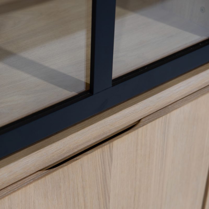 Vitrine en chêne avec éclairage à led - Image 4