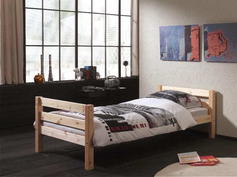 Pino lit 1 personne (90x200cm) naturel - Image 2