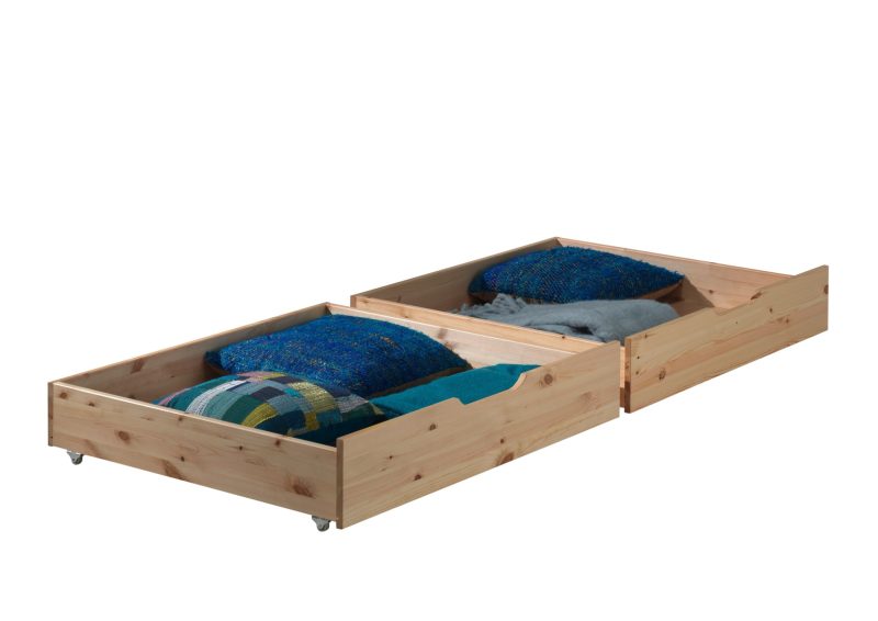 Pino 2 tiroirs naturel pour lit