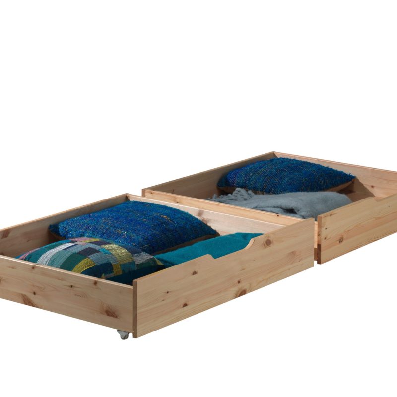 Pino 2 tiroirs naturel pour lit