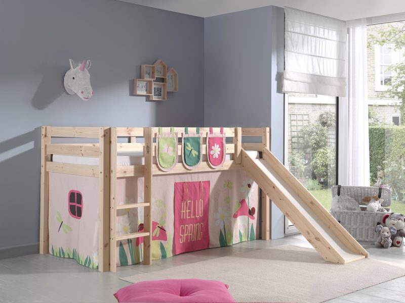 Pino lot avec lit compact avec toboggan natur, une housse spring et 3 sachets spring - Image 4