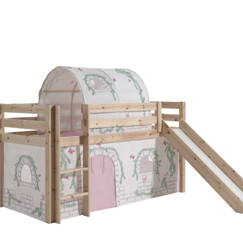 Pino lot avec lit compact avec toboggan natur, une housse birdy et un tunnel birdy