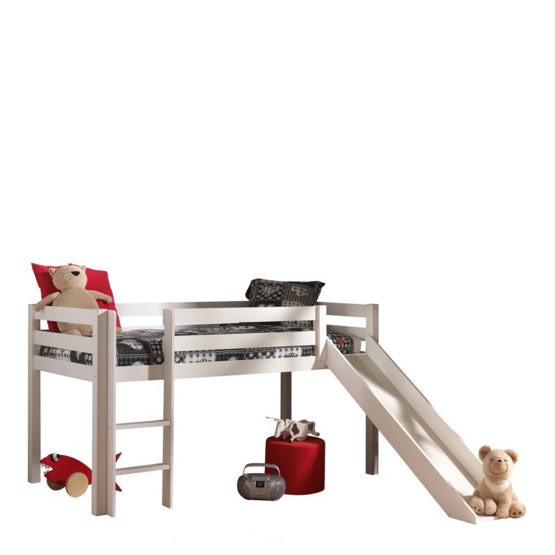 Pino lot avec lit compact avec toboggan blanc, une housse spring et 3 sachets spring - Image 2