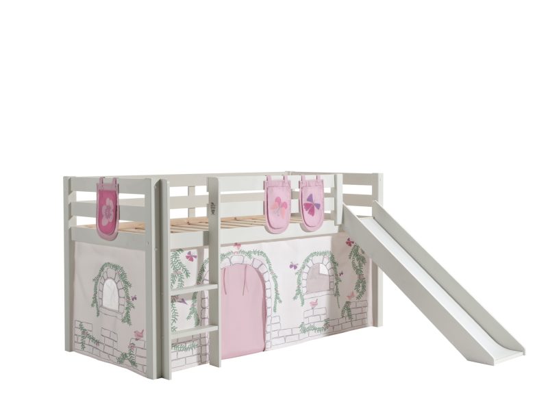 Pino lot avec lit compact avec toboggan blanc, housse birdy et 3 sachets birdy