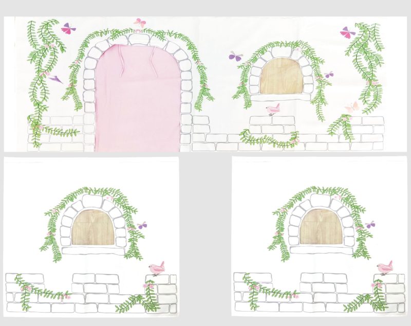 Pino lot avec lit compact avec toboggan blanc, housse birdy et 3 sachets birdy - Image 3