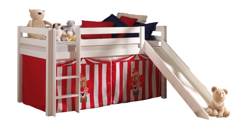 Pino lot avec lit compact avec toboggan blanc  et une housse chucky