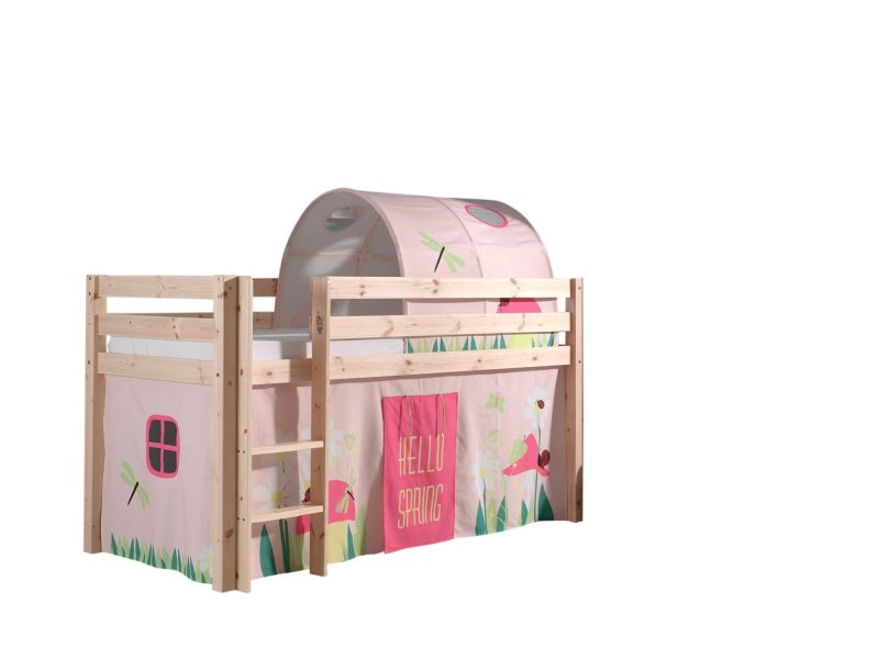 Pino lot avec lit compact nature, housse spring et tunnel spring