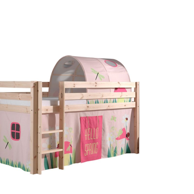 Pino lot avec lit compact nature, housse spring et tunnel spring