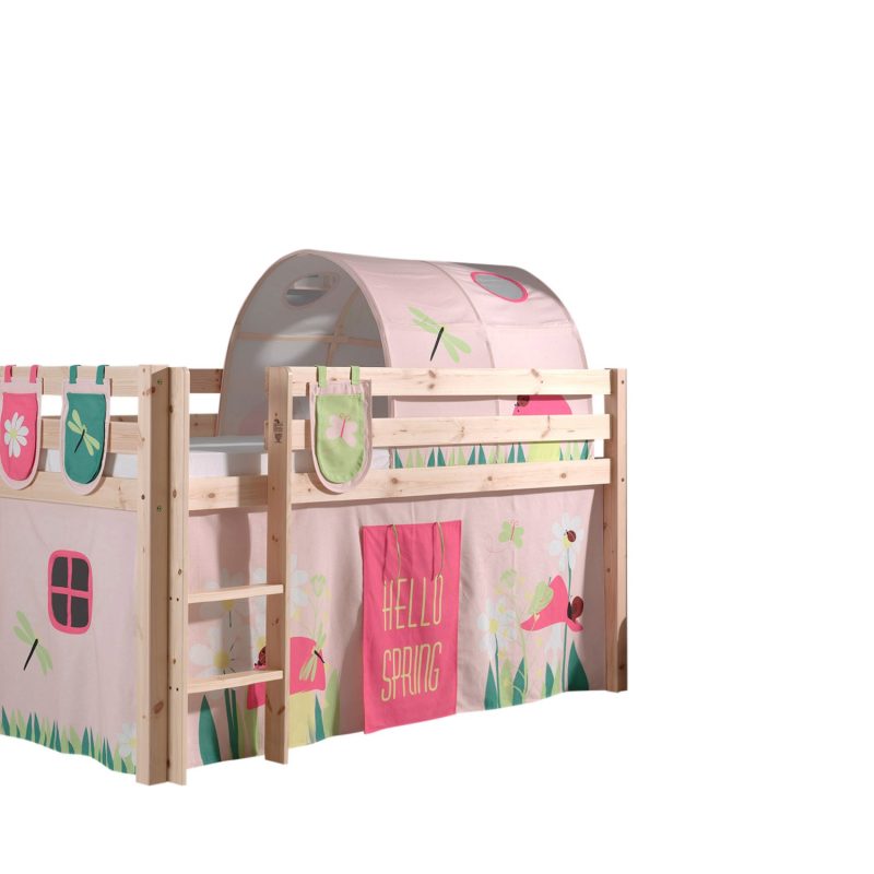 Pino lot avec lit compact nature, housse spring, 3 sachets spring et tunnel spring
