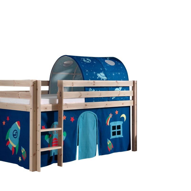 Pino avec lit compact nature, une housse astro et un tunnel astro