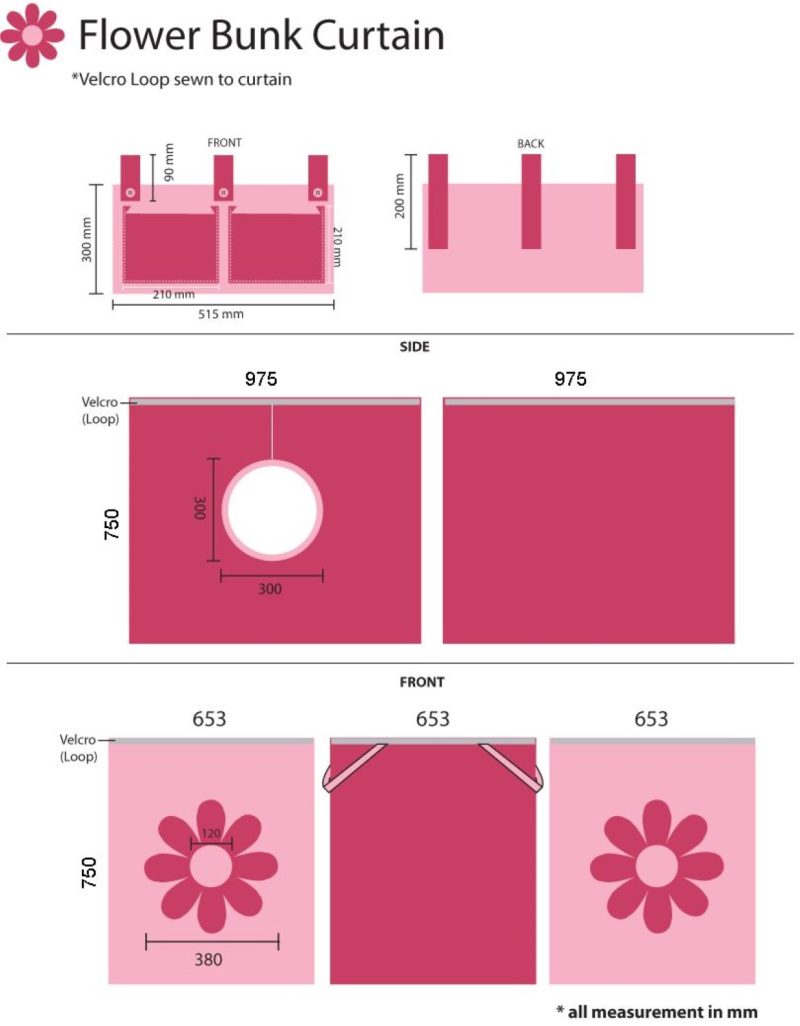 Pino lot avec lit compact nature et housse pink flower - Image 4