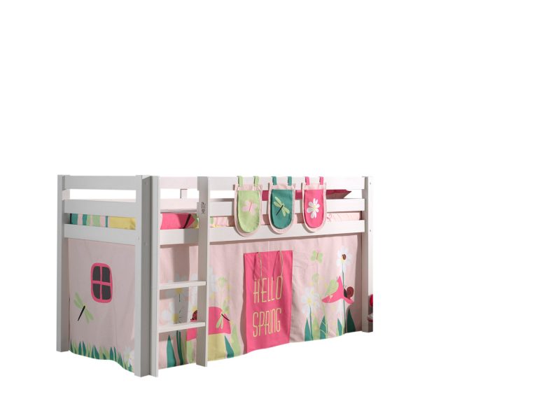 Pino lot avec llit compact blanc, housse spring et 3 sachets spring
