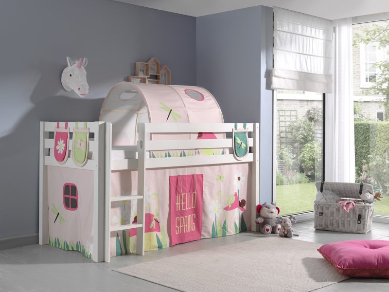 Pino lot avec lit compact blanc, housse spring, 3 sachets  et tunnel spring - Image 2
