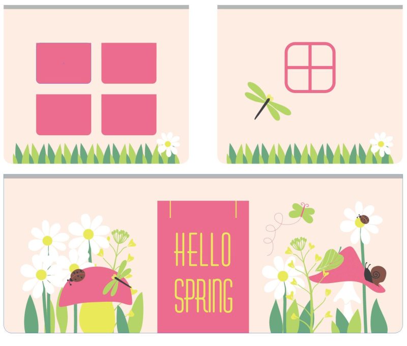 Pino lot avec lit compact blanc, housse spring, 3 sachets  et tunnel spring - Image 3