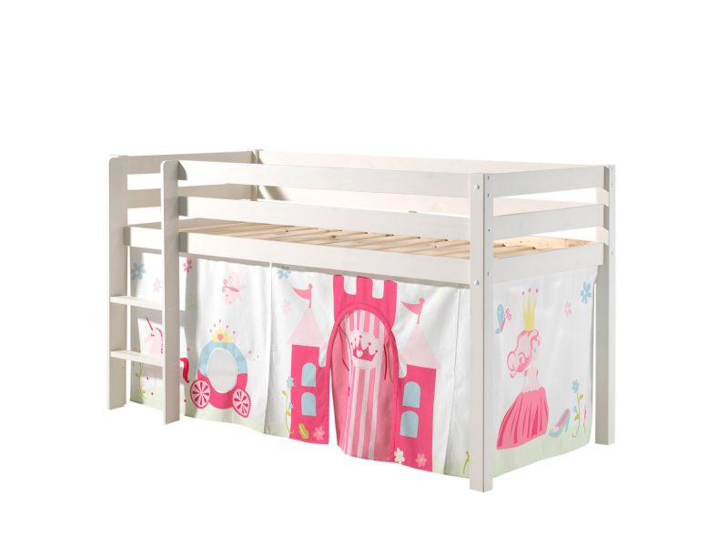 Pino lot avec lit compact blanc  et housse princesse
