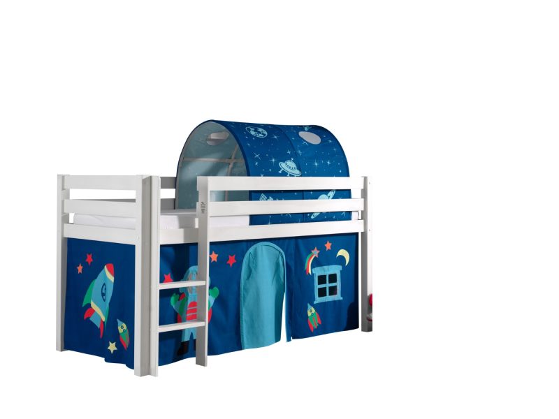 Pino lot avec lit compact blanc, housse astro et tunnel astro