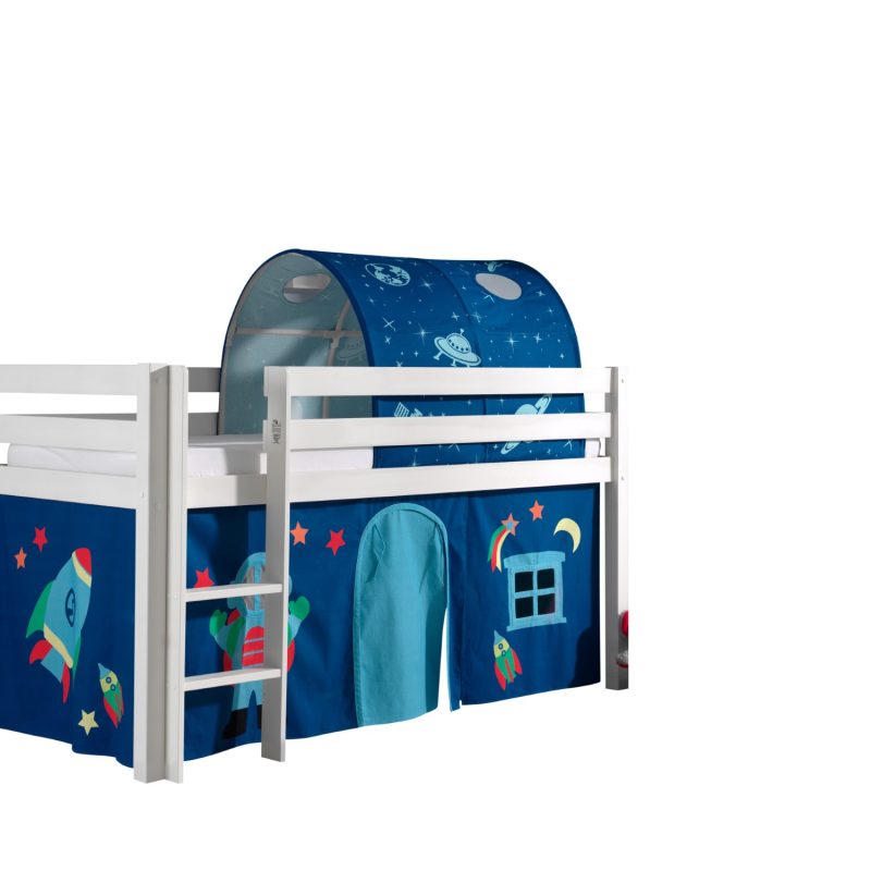 Pino lot avec lit compact blanc, housse astro et tunnel astro