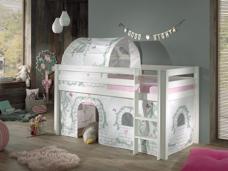 Pino lot avec lit compact blanc, housse birdy et tunnel birdy - Image 2
