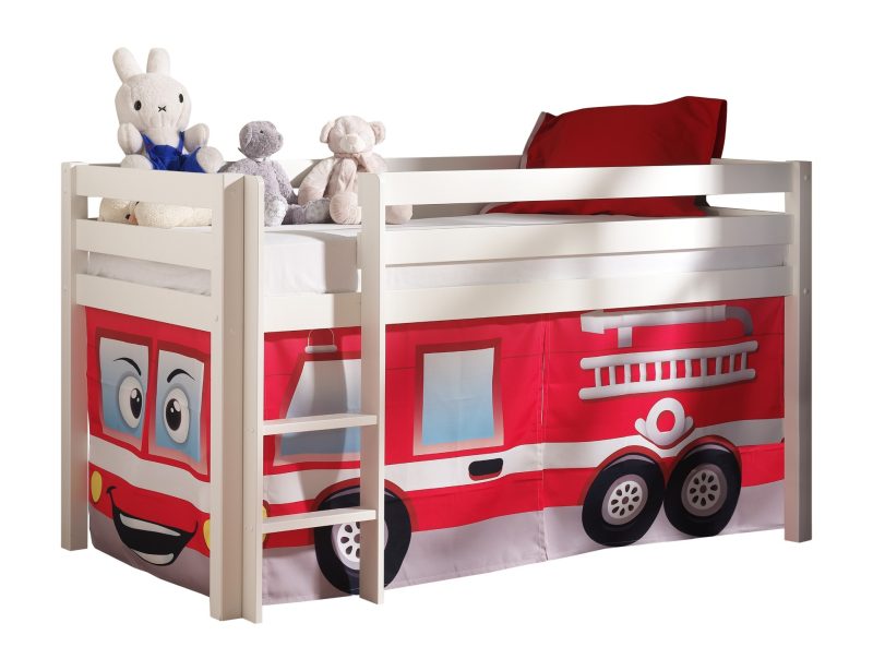 Pino lot avec lit compact blanc et housse fire rescue
