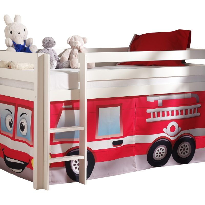 Pino lot avec lit compact blanc et housse fire rescue