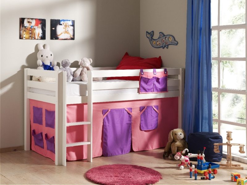 Pino lot avec lit compact blanc et un housse bella - Image 2