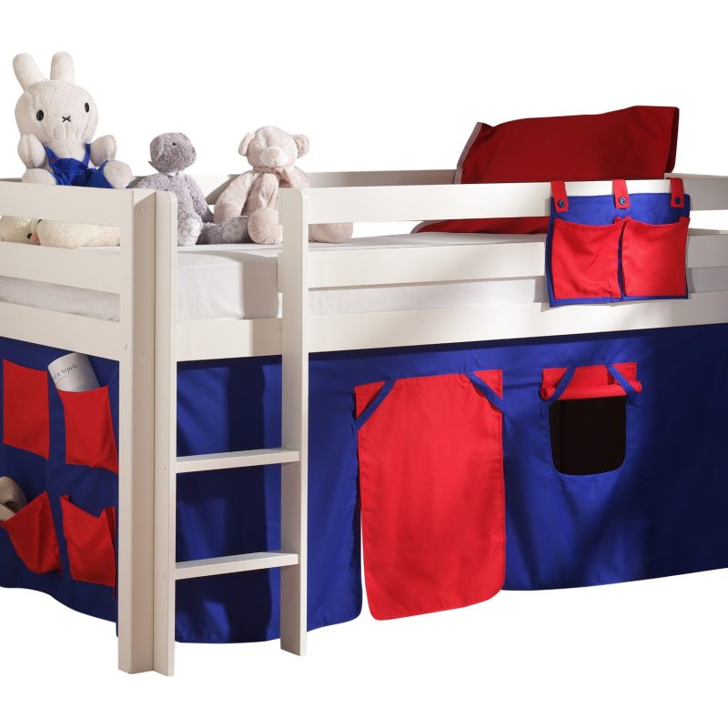 Pino lot avec lit compact blanc et housse domino