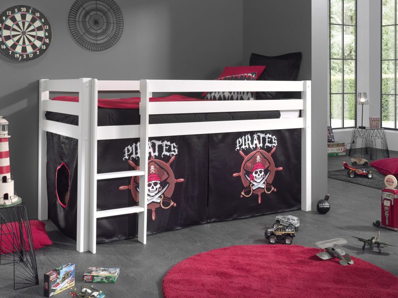 Pino lot avec lit compact blanc et housse pirates - Image 2